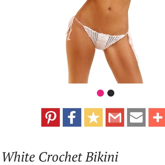 NWOT Purple Crochet Bikini - Picture 3 of 3